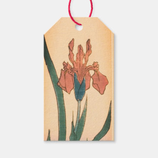 GIFT TAG JAPANESE IRIS PRINT