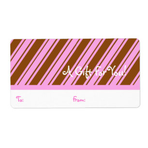 Gift Tag Label Template To/From Customisable