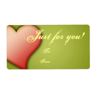 Gift Tag Label Template To/From Customisable