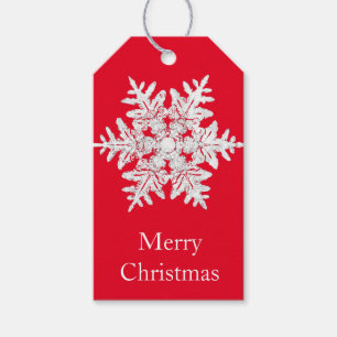 Gift Tag MERRY CHRISTMAS BENTLEY SNOWFLAKE