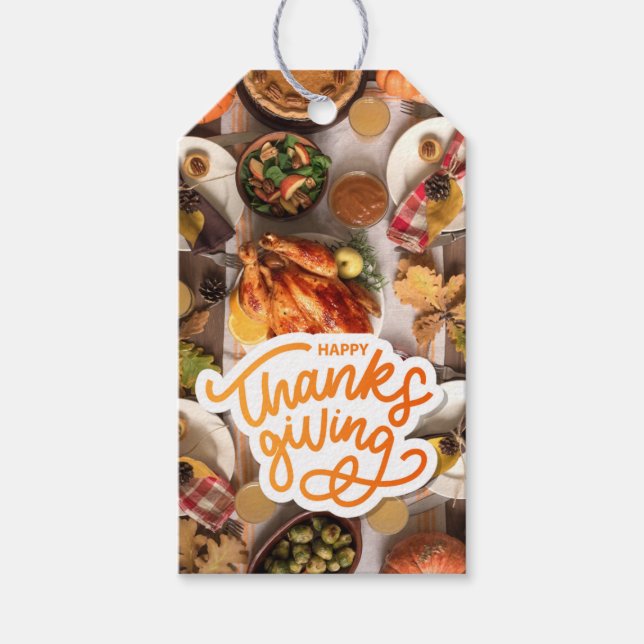 Gift Tag - November - Happy Thanksgiving (Front)