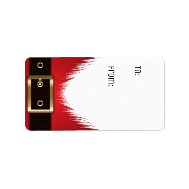 Gift Tag Santa Tag Sticker (Front)