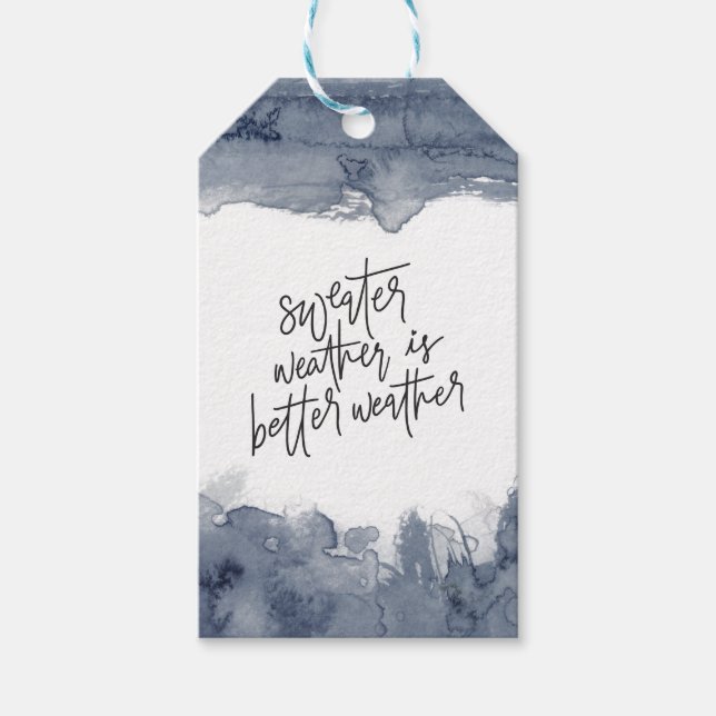 Gift Tag (Set of 10 pcs) - Sweater Weather (Front)
