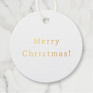 Gift Tag (Set of 12 pcs) - Merry Christmas Foil