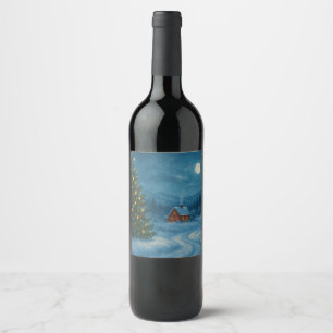 Gift tag wine label