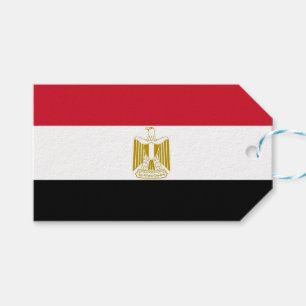 Gift Tag with Flag of Egypt