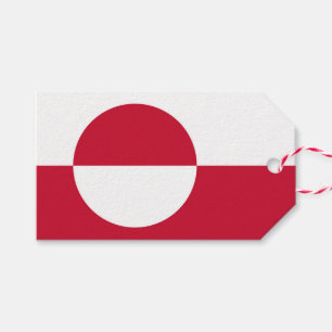Gift Tag with Flag of Greenland