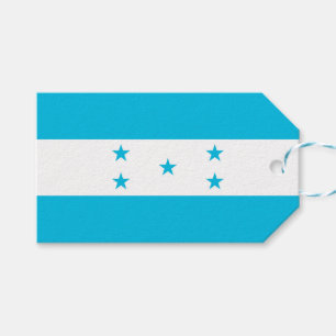 Gift Tag with Flag of Honduras