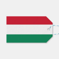Gift Tag with Flag of Hungary