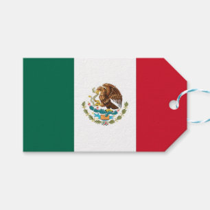 Gift Tag with Flag of Mexico