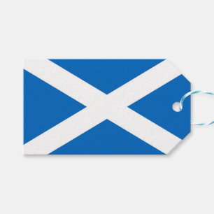Gift Tag with Flag of Scotland, United Kingdom