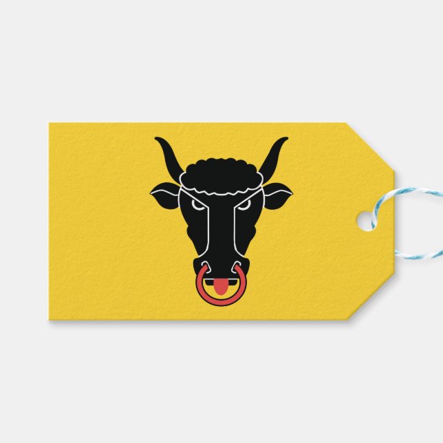 Gift Tag with Flag of Uri canton, Switzerland (Front (Horizontal))