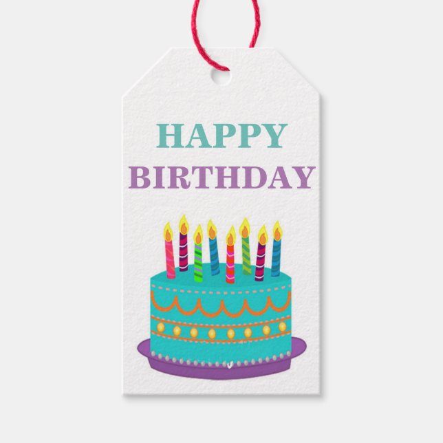 Gift Tags - Happy Birthday (Front)