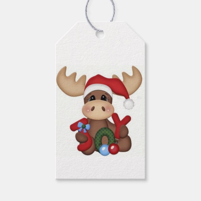 Gift Tags - Reindeer Joy (Front)