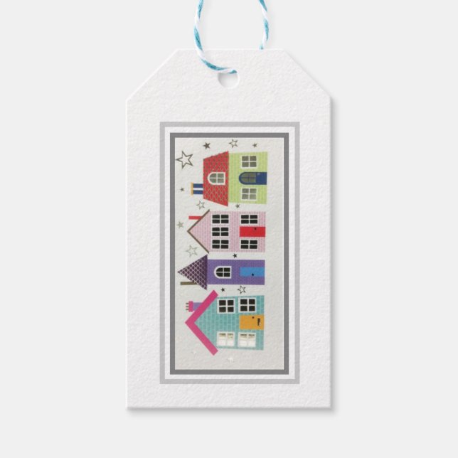 Gift Tags - Row Of Houses (Front)