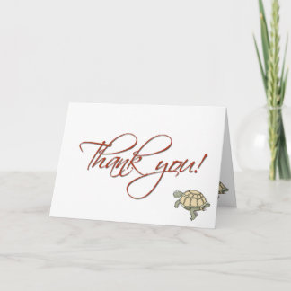 gift thank you turtle card