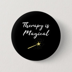 Gift Therapy Is Magical Mental Health Professional 6 Cm Round Badge