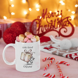 Gift Thief Funny Family Matching Christmas Coffee Mug