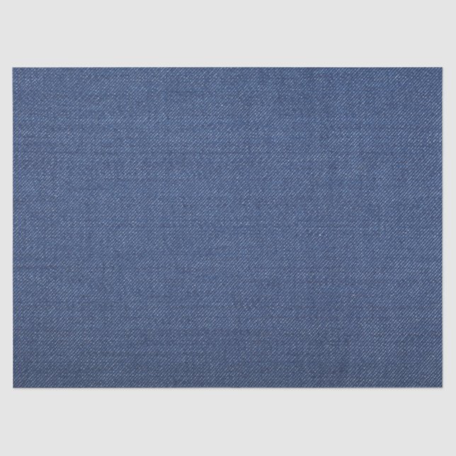 Gift Tissue Paper with blue jeans, denim textiles (Front)