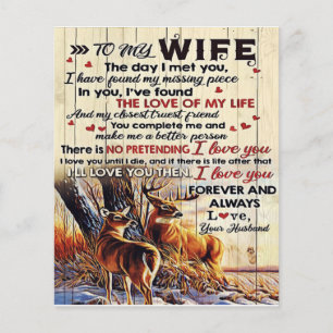 Gift To Family To My Husband Letter Design Flyer