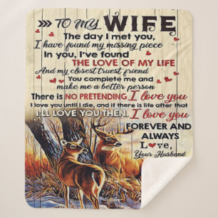 Gift To Family   To My Husband Letter Design   Sherpa Blanket