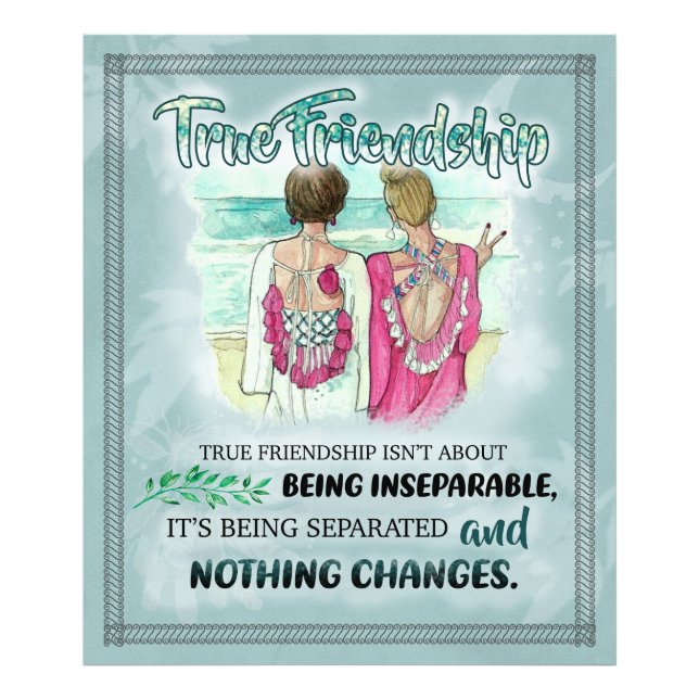 Gift To My Best Friend | Best Friend Gift Photo Print (Front)