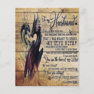 Gift To My Husband, Love Quotes Letter Flyer