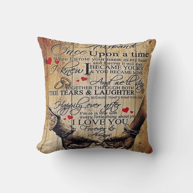 Gift To My Husband | Lovely Husband Letter | Cushion (Front)