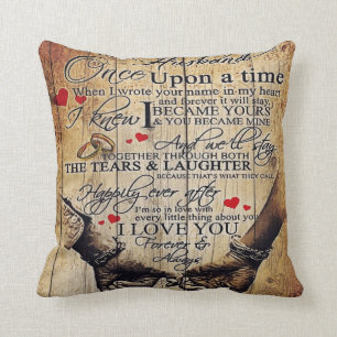 Gift To My Husband Lovely Husband Letter Cushion