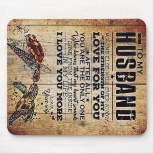 Gift To My Husband Lovely Husband Letter Mouse Mat