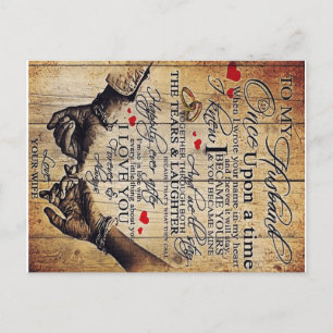 Gift To My Husband   Lovely Husband Letter   Postcard