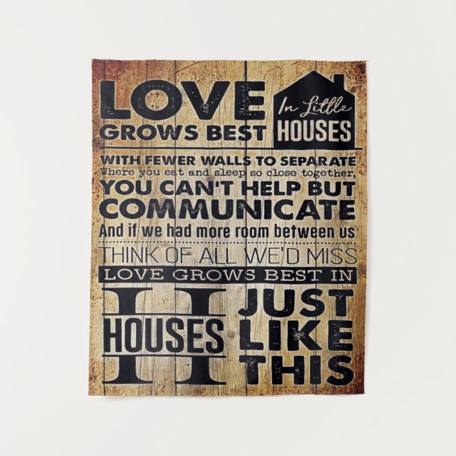 Gift To My Husband | Personalised letter Tapestry (Front)
