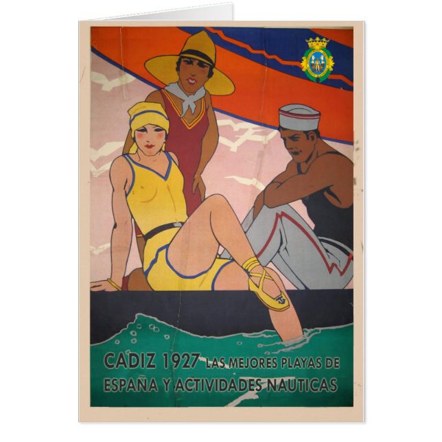 Gift Vintage Cadiz Poster Tourism (Front)