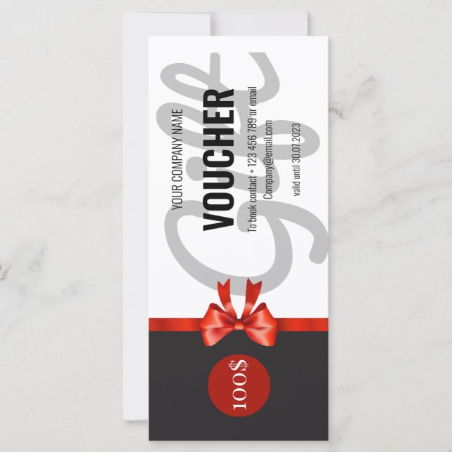 Gift Voucher Certificate (Front)