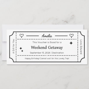 Gift Voucher, Custom Gift Card Ticket