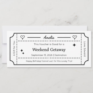 Gift Voucher, Custom Gift Card Ticket