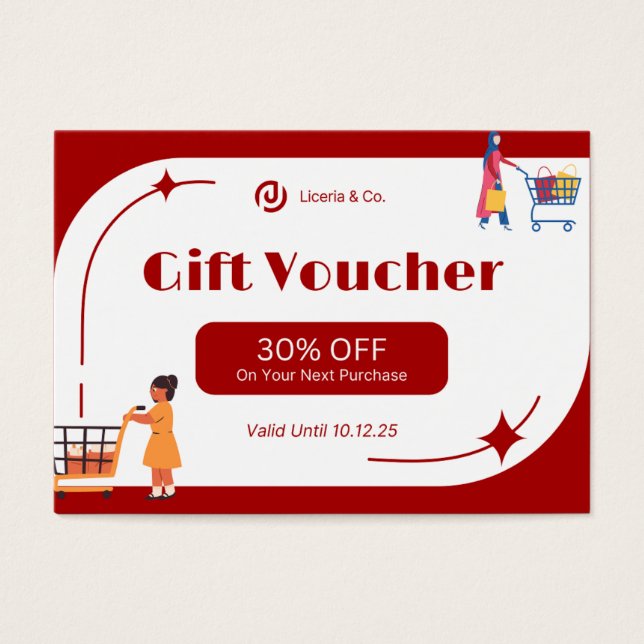 Gift Voucher Profile Card (Front)