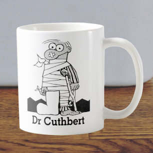 Gift with Name for a Doctor - Man in Bandages Coffee Mug