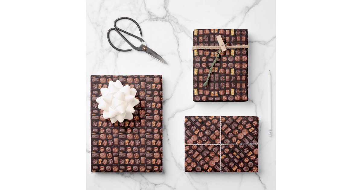 Gift Wrap Box of Chocolates Zazzle