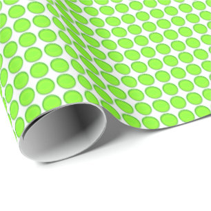 Gift Wrap - Green dots