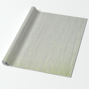GIFT WRAP GREY AND GREEN FADED STRIPS
