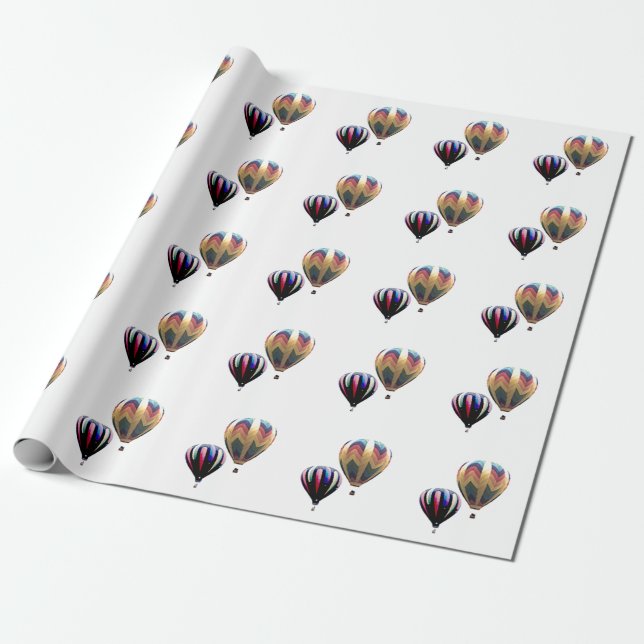 Gift Wrap - Hot Air Balloons (Unrolled)