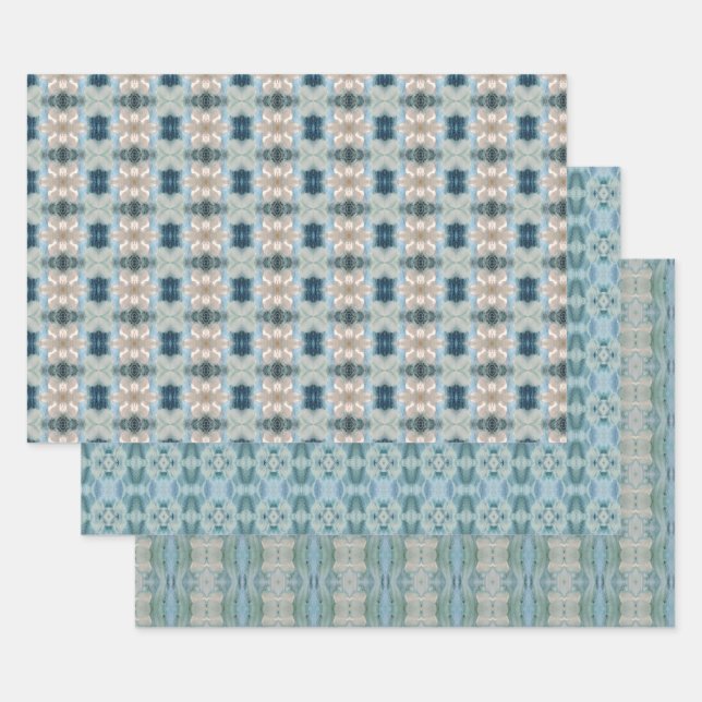 Gift Wrap in Shades Of Blue (Set)