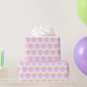 Gift Wrap - Mandala Outline in Pastel Colours