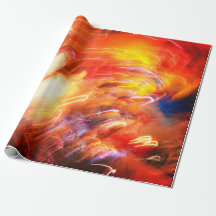 Gift Wrap Paper Abstract Neon Colours Design
