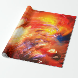 Gift Wrap Paper Abstract Neon Colours Design
