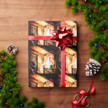 Gift Wrap Paper Frosty the Snowman Design