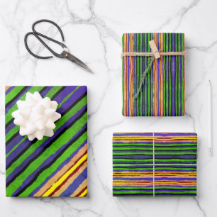 Gift Wrap Paper Stripes