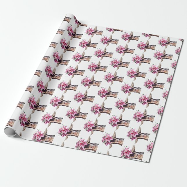 Gift Wrap Roll Lilly the Goat (Unrolled)