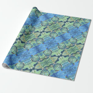 Gift Wrap Roll Sea Turtle #2